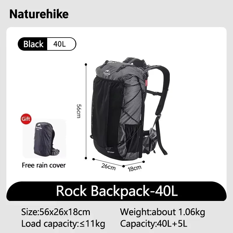 Naturehike Waterproof Hiking Backpack With Rain Cover