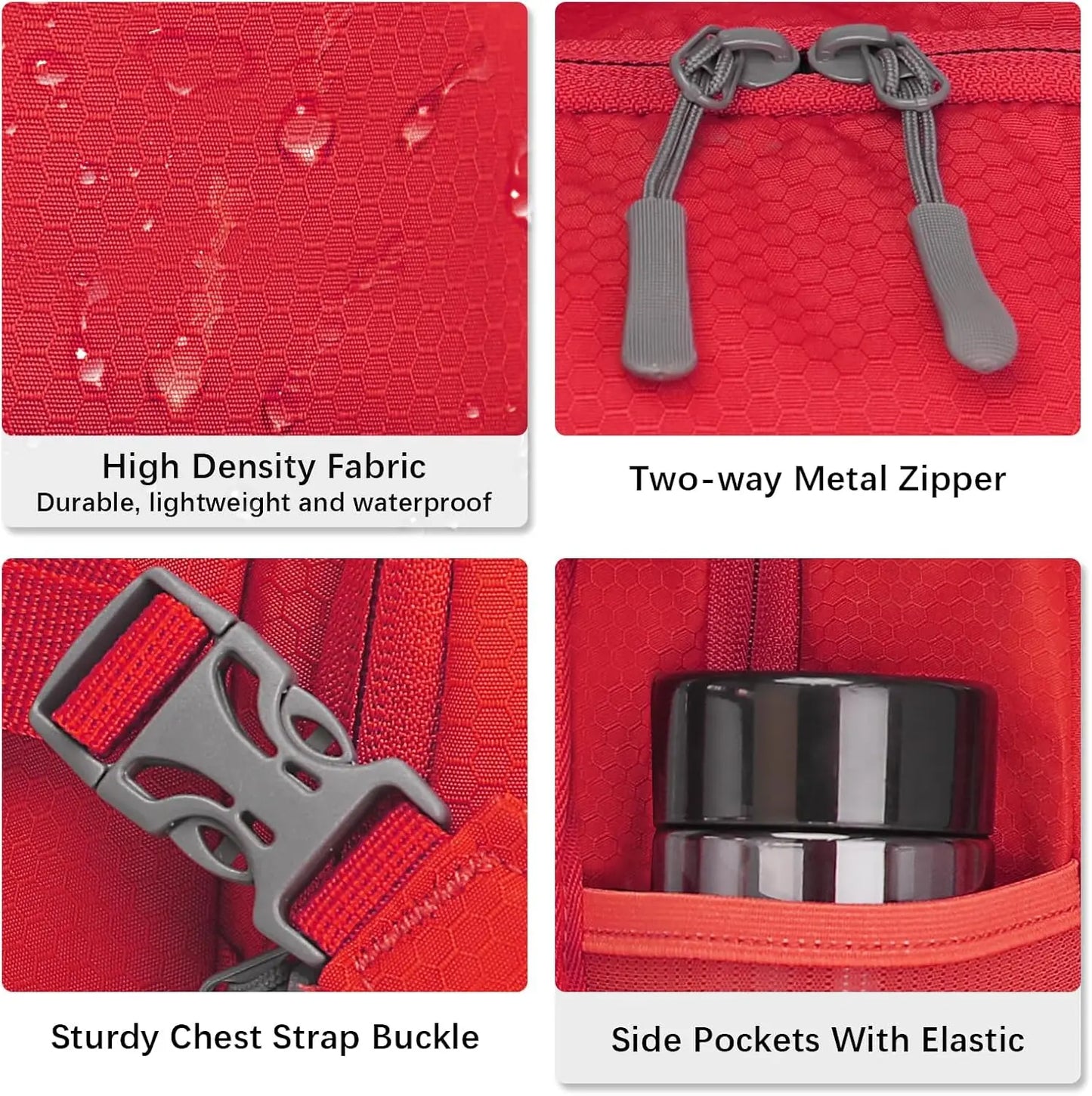 Hydration Backpack Leak Proof Bladder Lightweight For Hiking