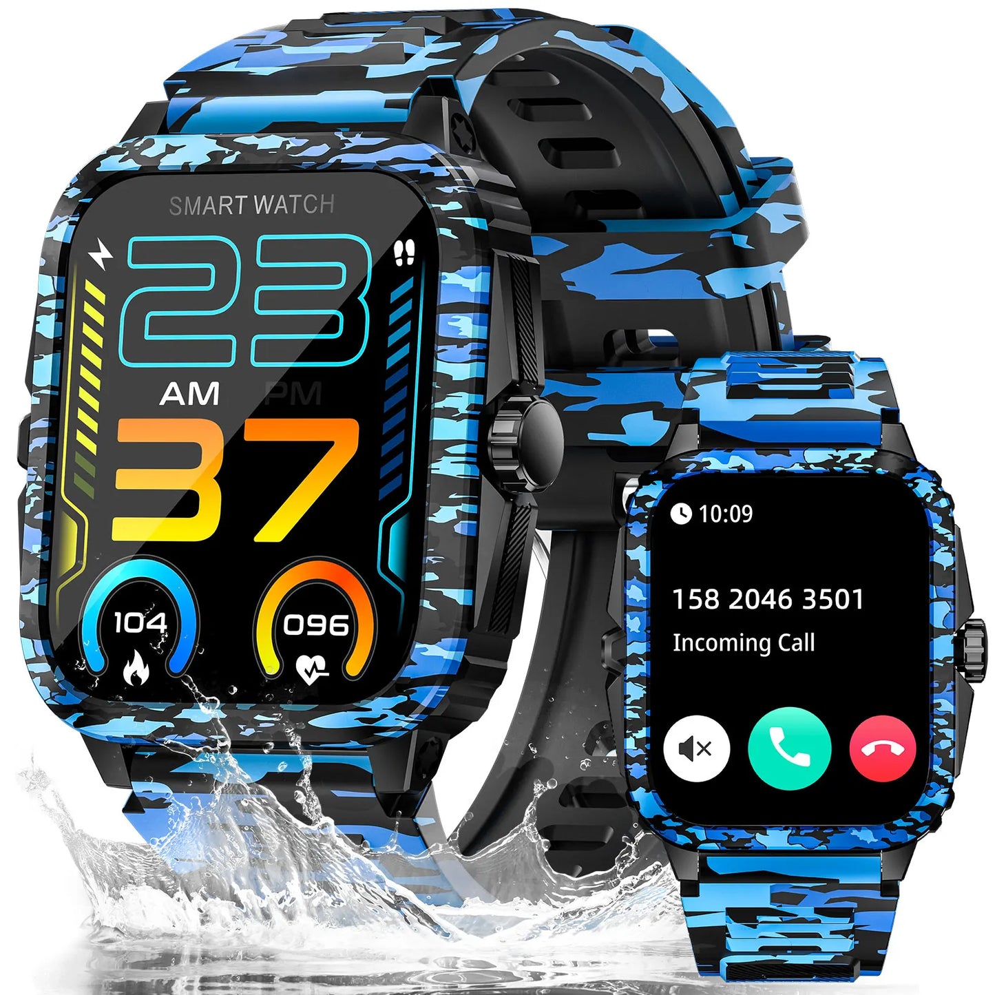 LaNikar Smart Watch KT71 3ATM Waterproof Fitness Tracker