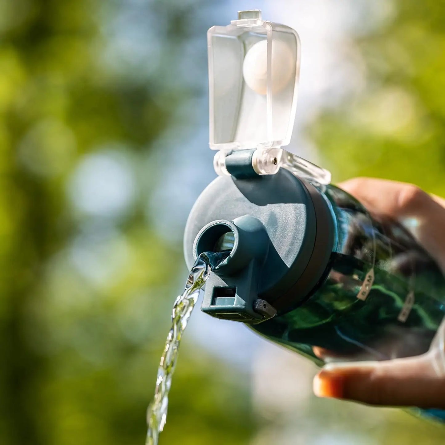 Durable Water Bottle With Time Marker For Gym And Travel