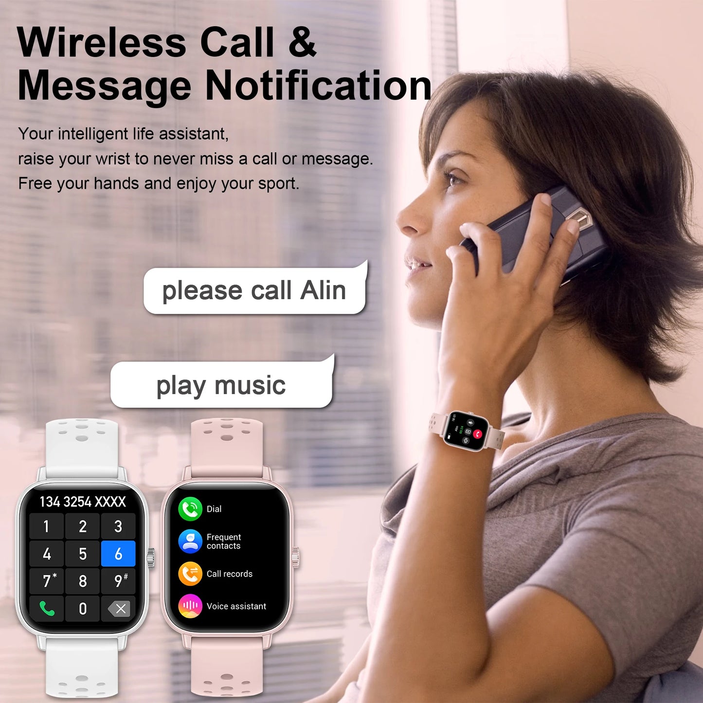 INNOFOVO Smart Watch With Call And Message Alerts Fitness Tracker