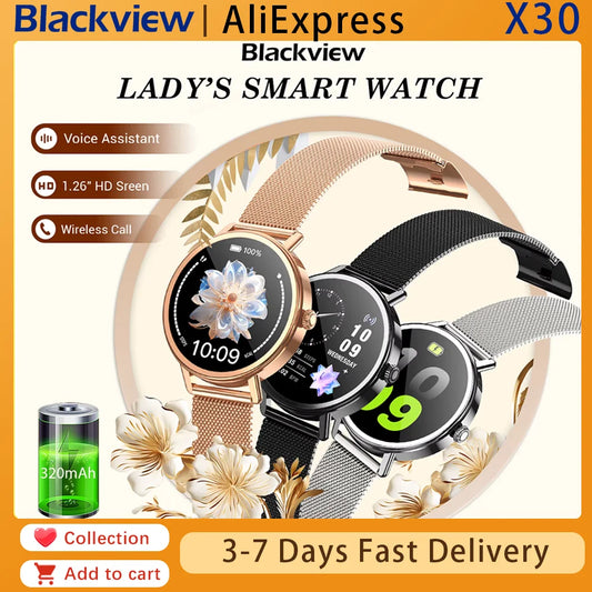 Blackview X30 Smartwatch With Health Monitor And Fitness Tracker