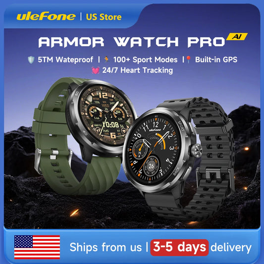 ULEFONE Armor Watch Pro Smartwatch GPS Heart Rate Monitoring