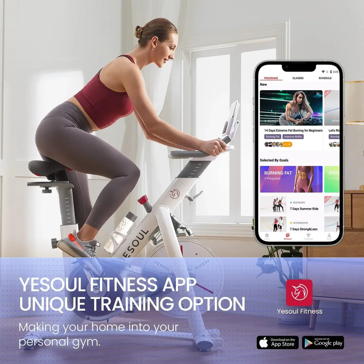 S3 Black Exercise Bike For Home Smart White Cycling Bike Magnetic Resistance For Gym Electric Stationary