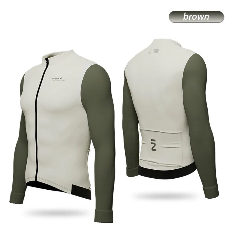 INBIKE Winter Fleece Cycling Jersey and Padded Bib Pants Set