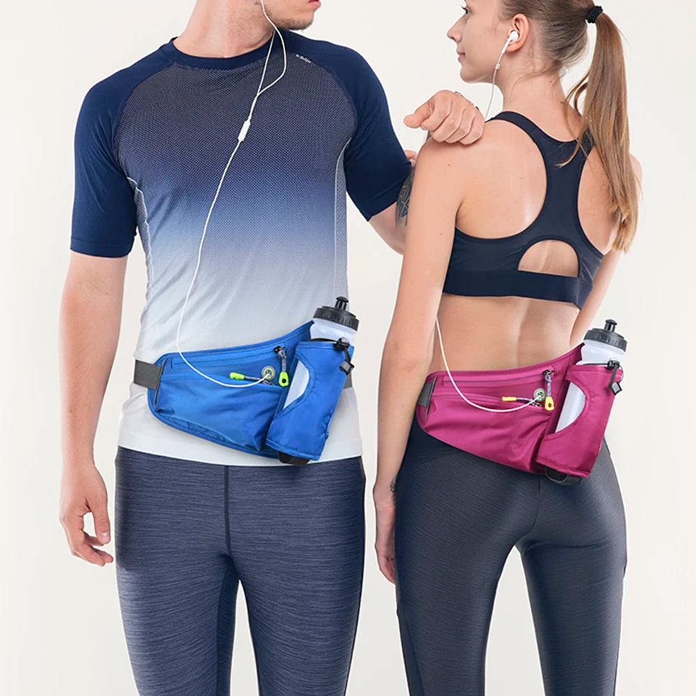 MOJOYCE Hydration Belt Pack Reflective Running Waist Bag Large Capacity