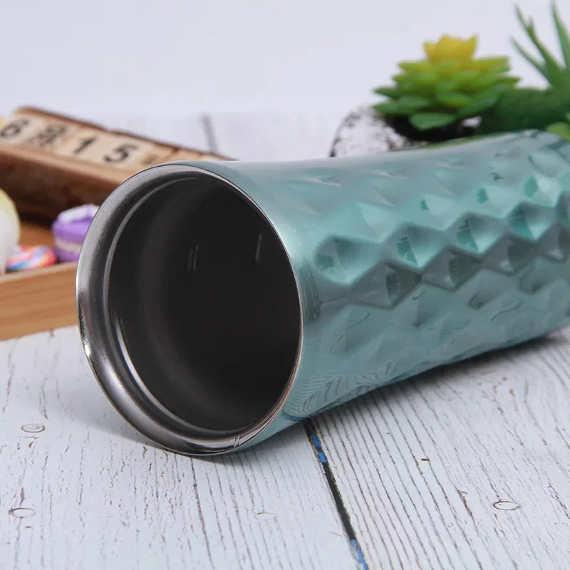 Stainless Steel Insulated Travel Mug For Coffee Tea And Water