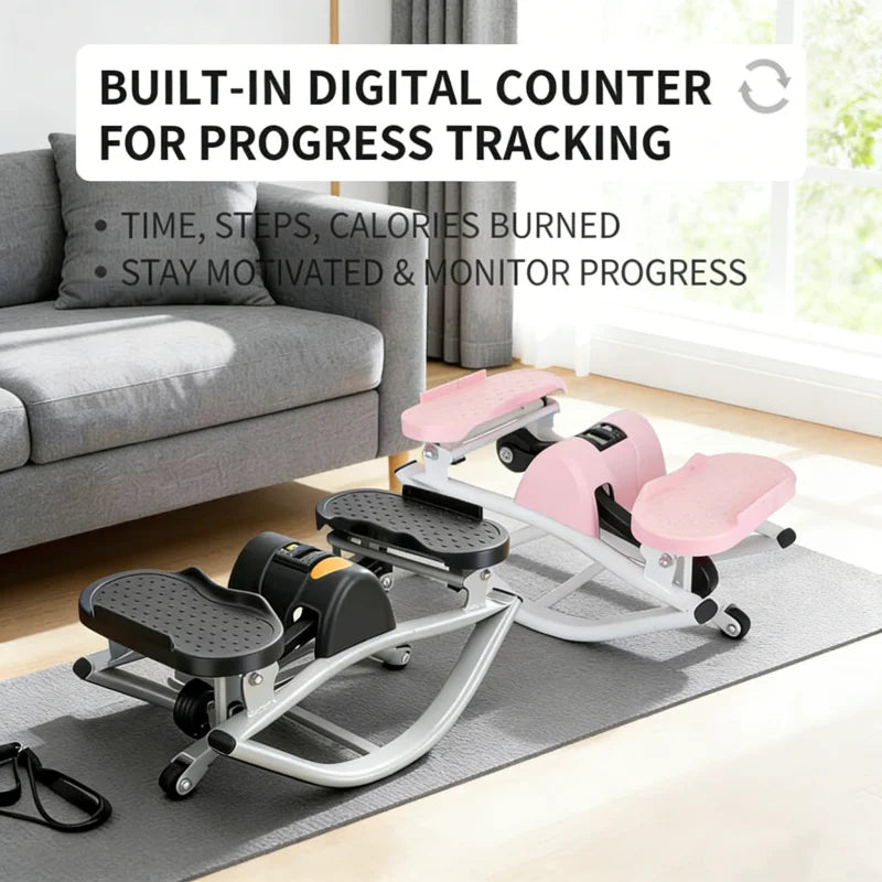 LUSQI Rock Stepper Silent Portable Exercise Machine For Home Gym