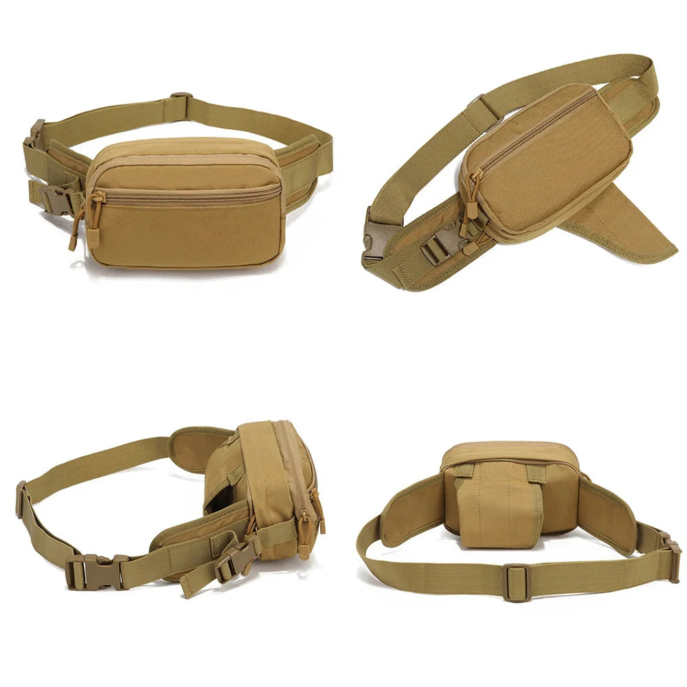 Outdoor MOLLE Tactical Waist Bag Nylon Multisport For Hiking And More