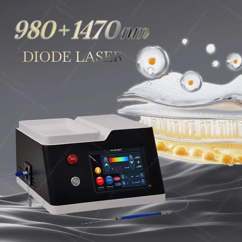 Portable Facial Lifting Laser Machine 980nm 1470nm Body Skin Tightening