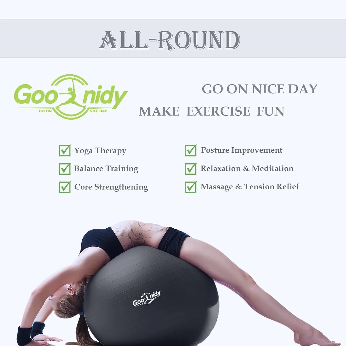 Anti Burst Pilates Yoga Ball Chair 2200 Lb Capacity