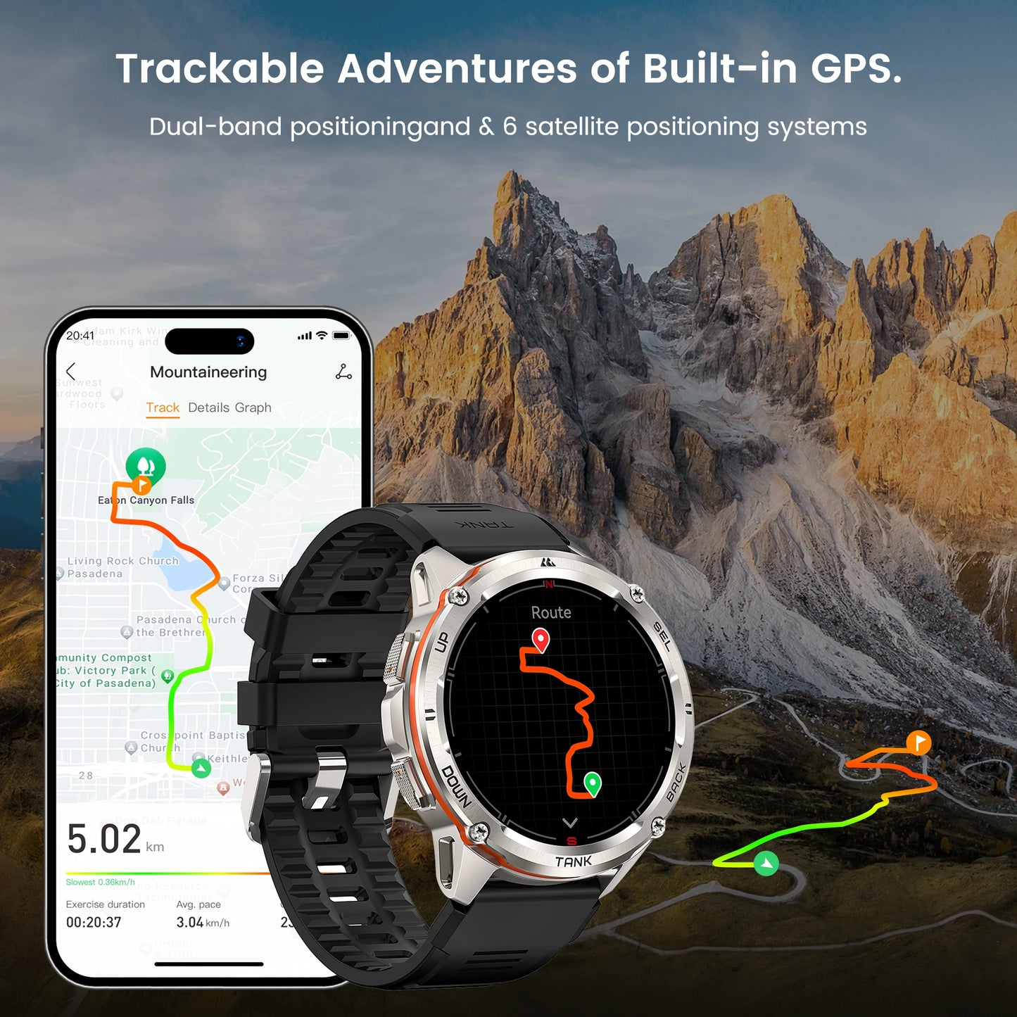 KOSPET Tank T3 Ultra GPS Rugged Smartwatch for Men