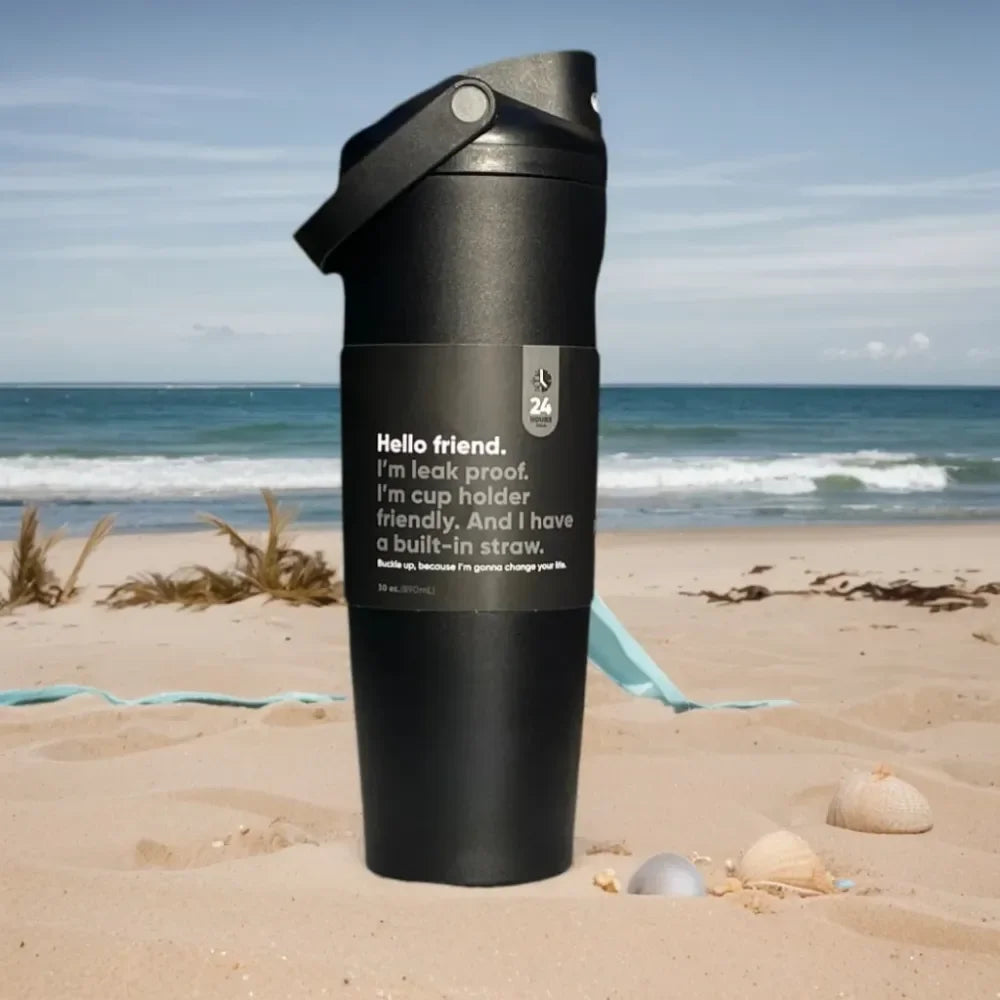 XMSJ Stainless Steel Water Bottle Mug Car Travel Portable