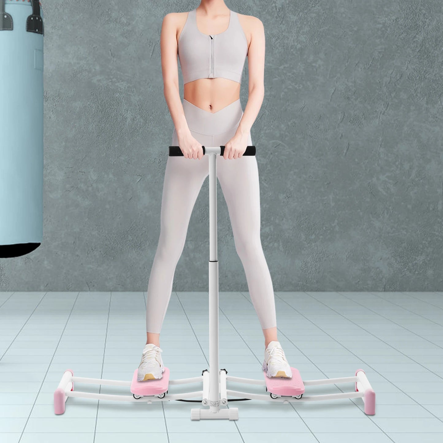 Skiing Simulator, Ski Simulator, Pelvic Floor Muscle Trainer, Leg Master Fitness Machine, Glutes Thighs Strengthening Equipment, Home Exercise Device for Buttocks Lift, Muscle Shaping, Stability, Suitable for All Ages, Easy D