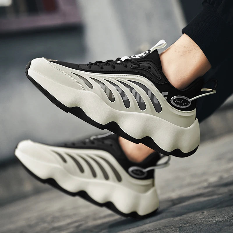 Lexsan Men Breathable Casual Sneakers Lace Up Shoes