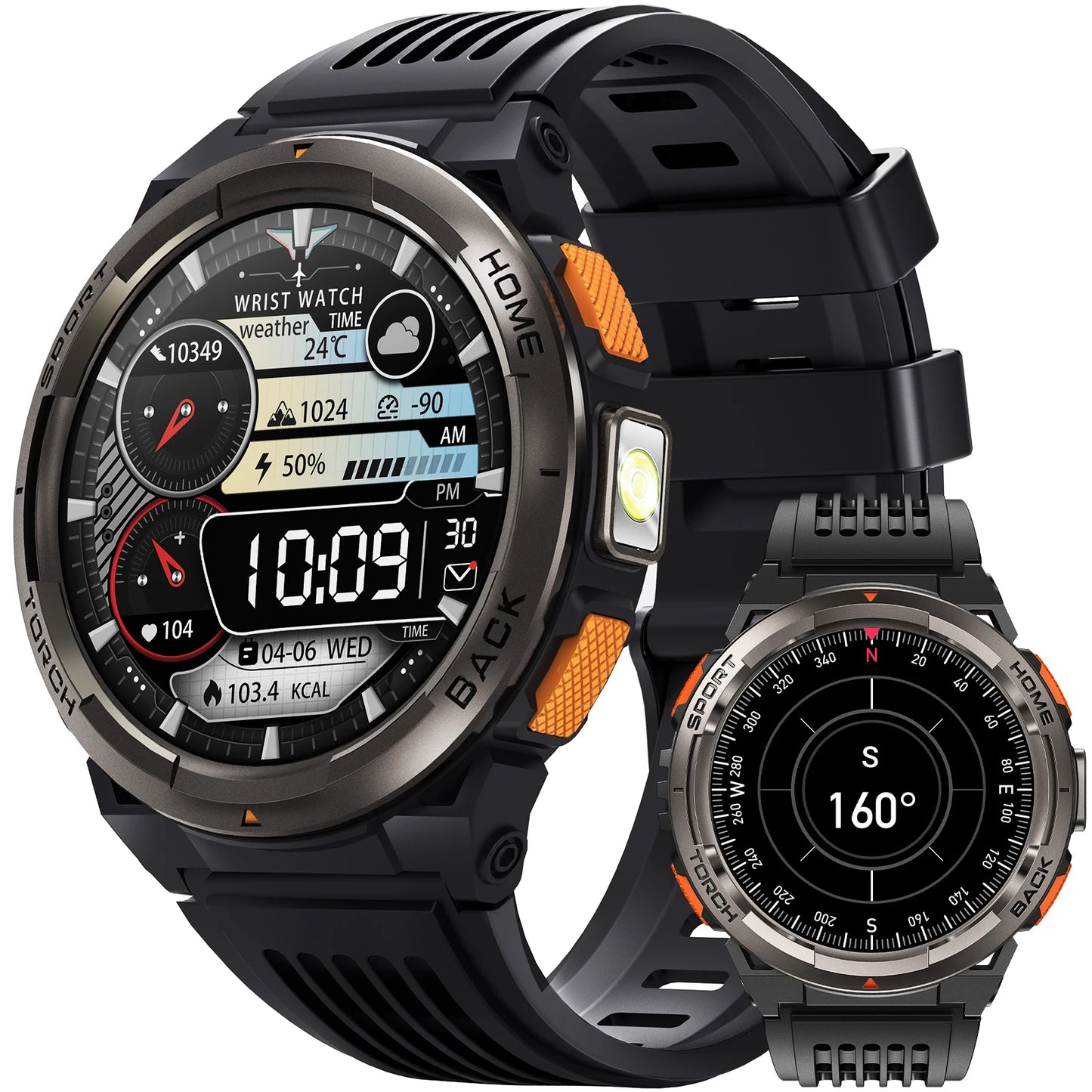 EIGIIS KE5 Smart Watch With Compass And Altitude Barometer Waterproof