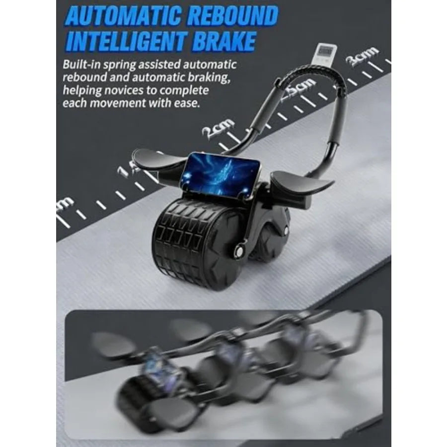 YAO HUI HUANG Abdominal Roller Wheel With Timer Elbow Support