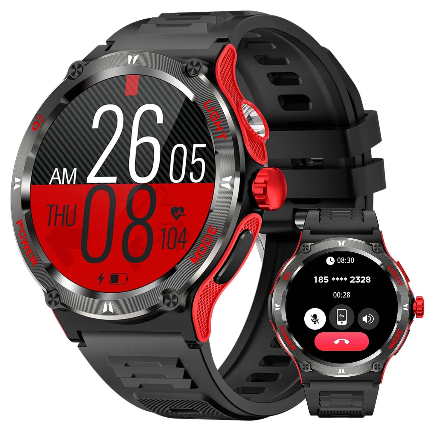 EIGIIS KT76 Smart Watch 3ATM Waterproof With Compass