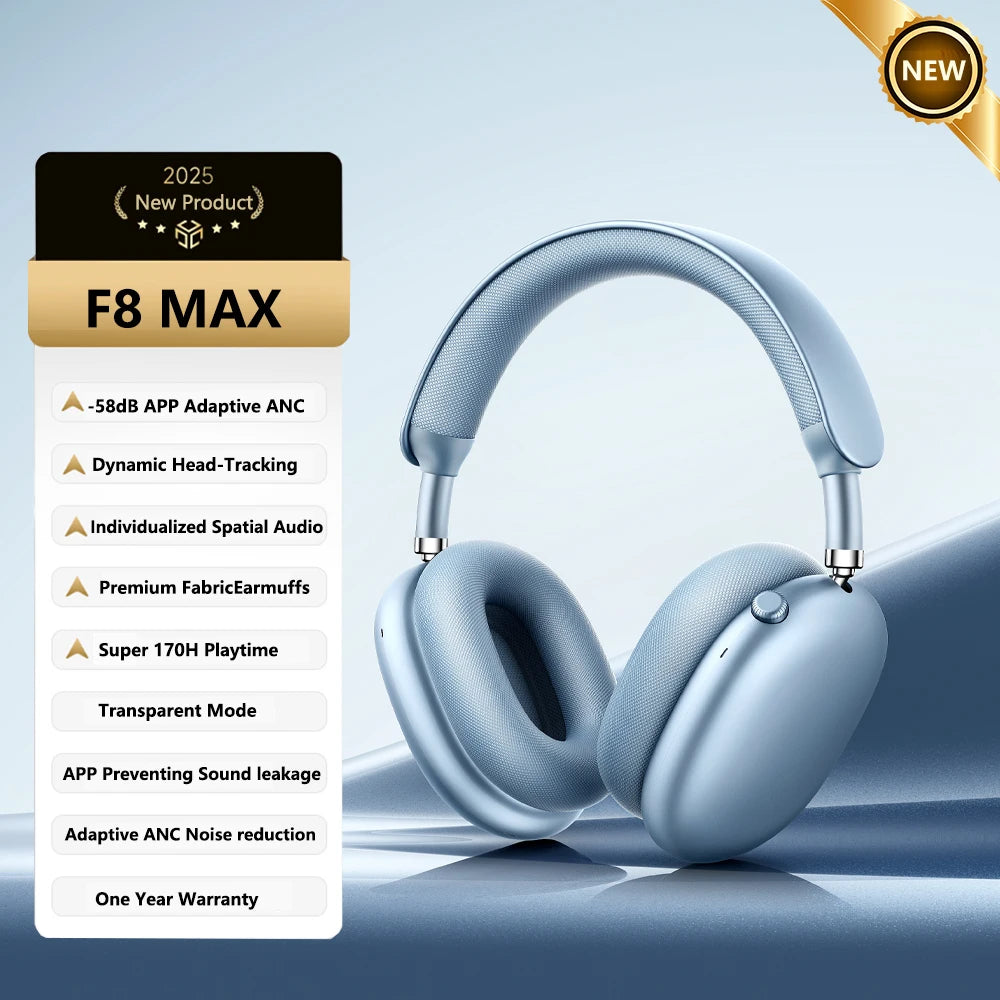 Picun F8 Pro ANC Wireless Headphones With 3D Spatial Audio