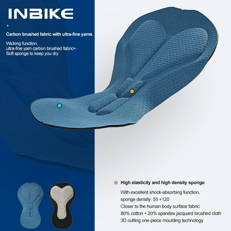 INBIKE Winter Fleece Cycling Jersey and Padded Bib Pants Set