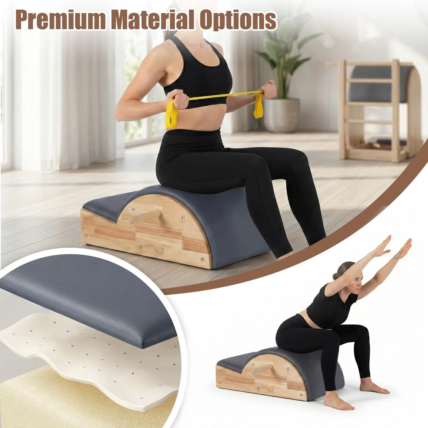 APWIKOGER Balanced Body Arc Pilates Massage Bed For Back Flexibility