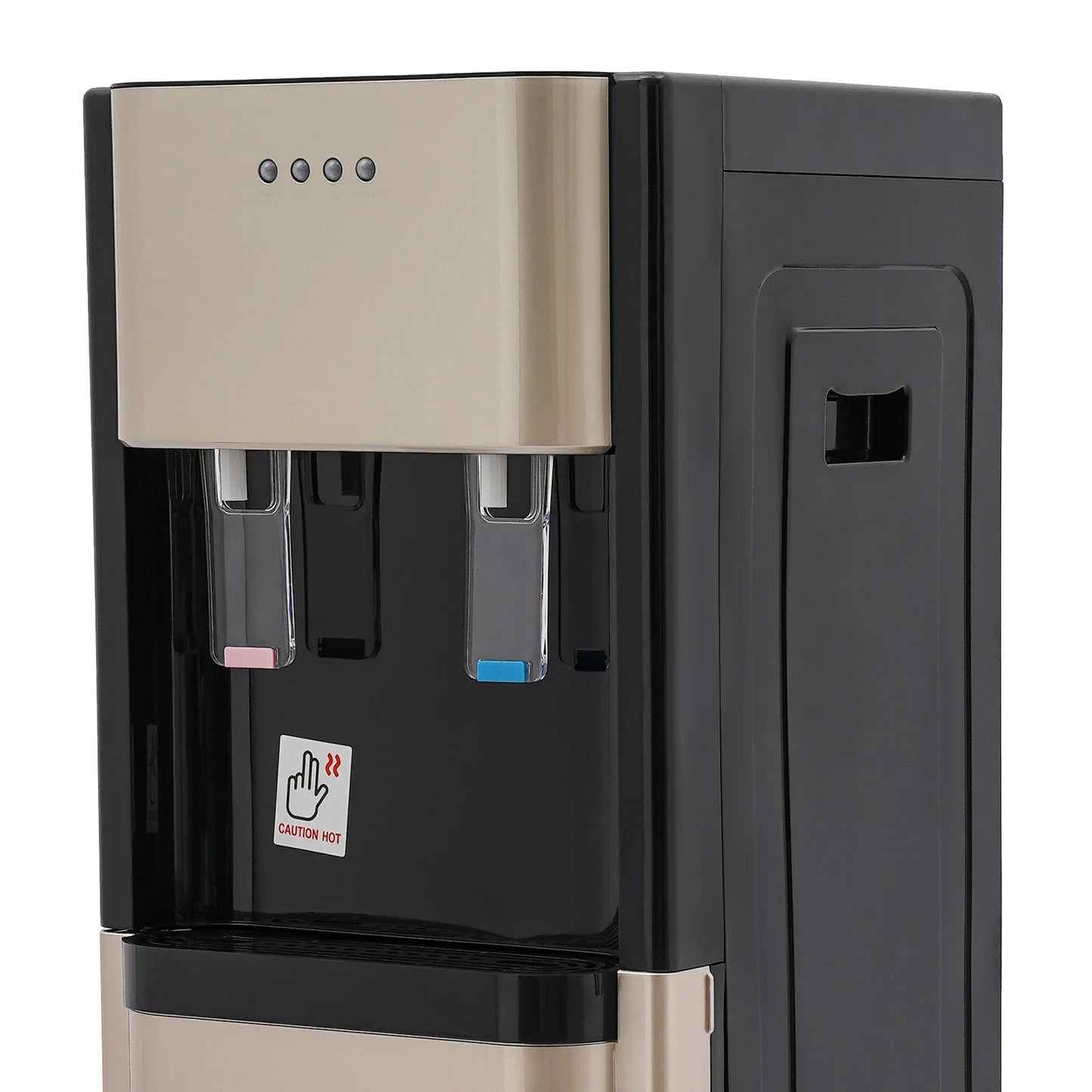 13°-90° Bottom Loading Water Dispenser Hot Cold Freestanding Water Cooler 304 Stainless Steel Liner Easy Lower Bottle Replace Multi Overheat Dry Burn Protection Detachable Drip Tray Long Power Cord For Home Office Hotel Gym