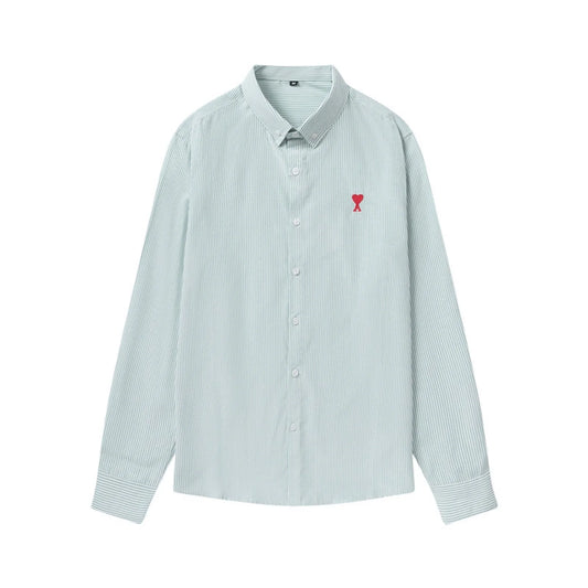 2026 New Men's Long Sleeve Casual Shirt Double Chest Pocket Button Up Soft Loose Linen Comfy Daily Work Street Outdoor Wear Tops