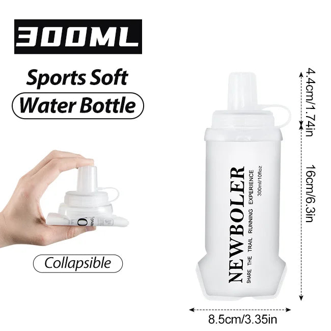 Sports Water Bottles BPA-Free Collapsible Soft Flask Running Camping Hiking Hydro Flask Soft Water Bottle for Hydration