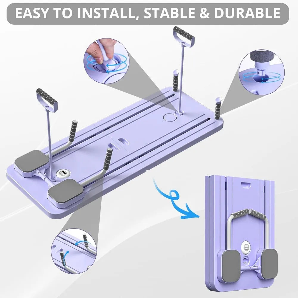 Multi-Purpose Foldable Pilates Reformer Board for Home, 5-in-1 Sliding Board