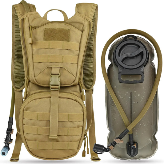 Military Molle Hydration Pack With Water Bladder For Outdoors