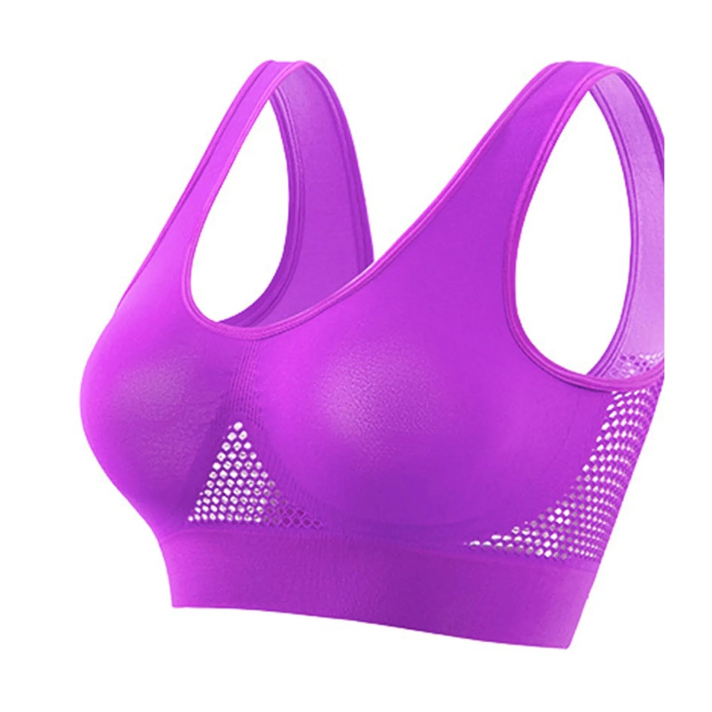 Womens Running Sports Bra Shockproof Soft Support Yoga Vest