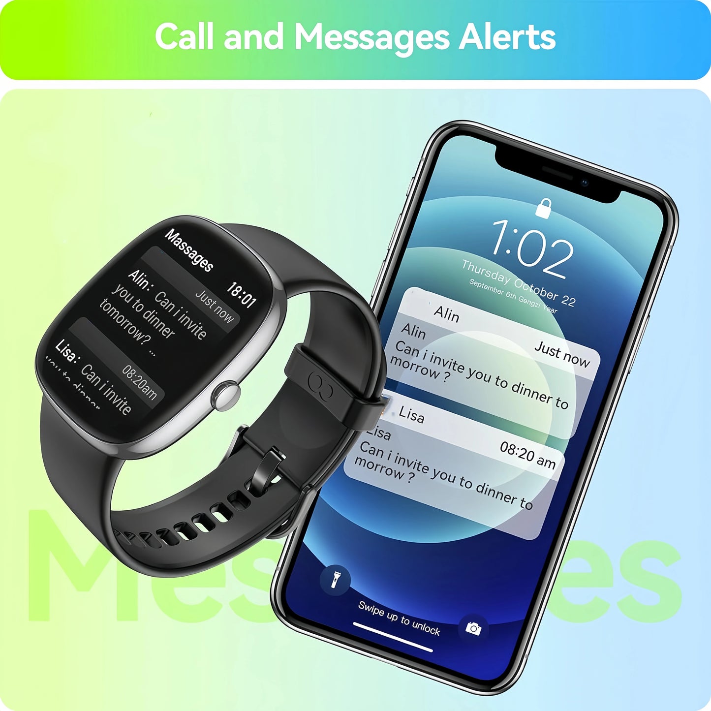 Anyloop Smart Watch Sleep Tracking Fitness Activity Tracker