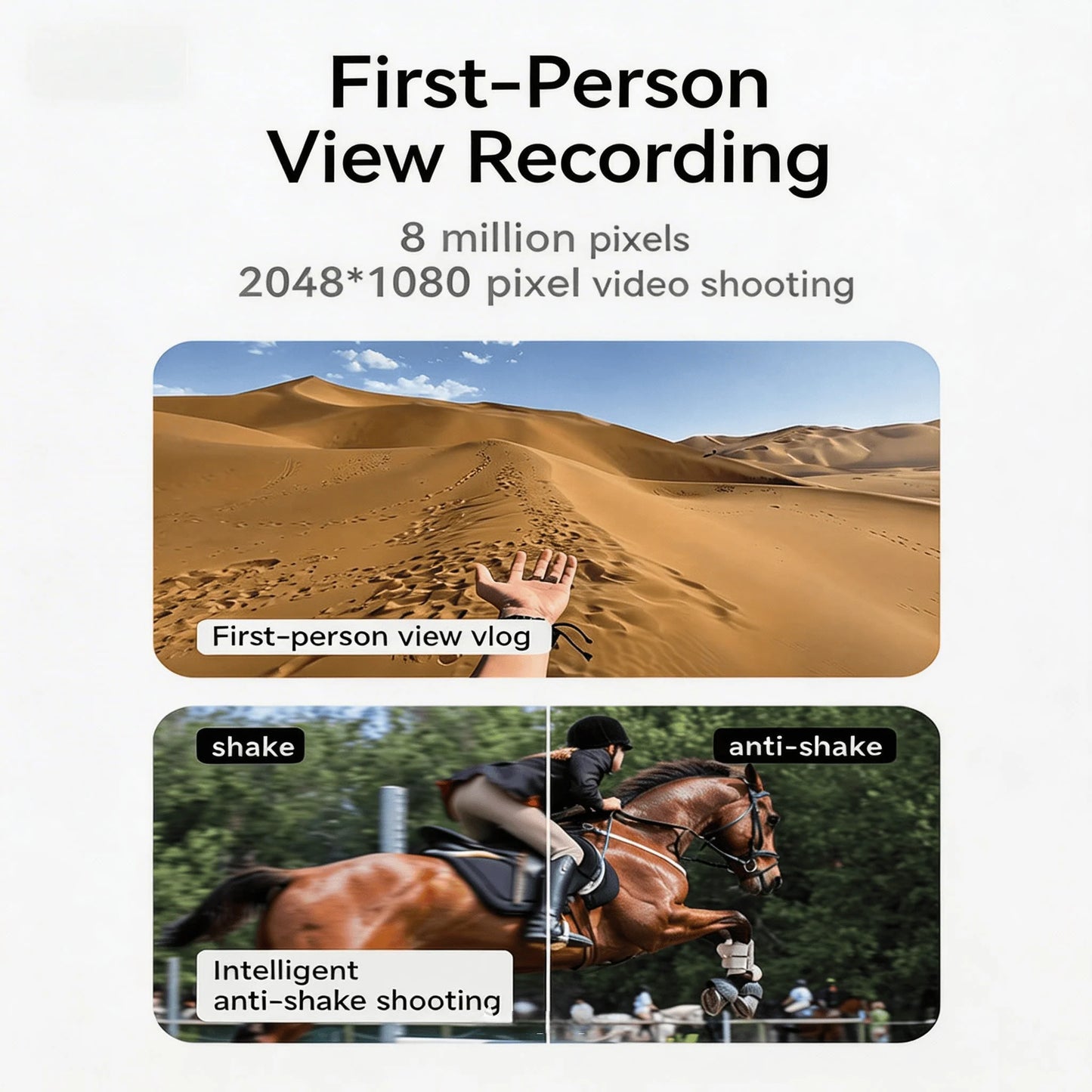 4K Camera Glasses with AI Smart Features That Support Real-Time Translation And Object Recognition, Open-Ear Audio, Ultra-Light Design, And Up to 8 Hours of Battery Life for Outdoor Cycling, Work, Travel
