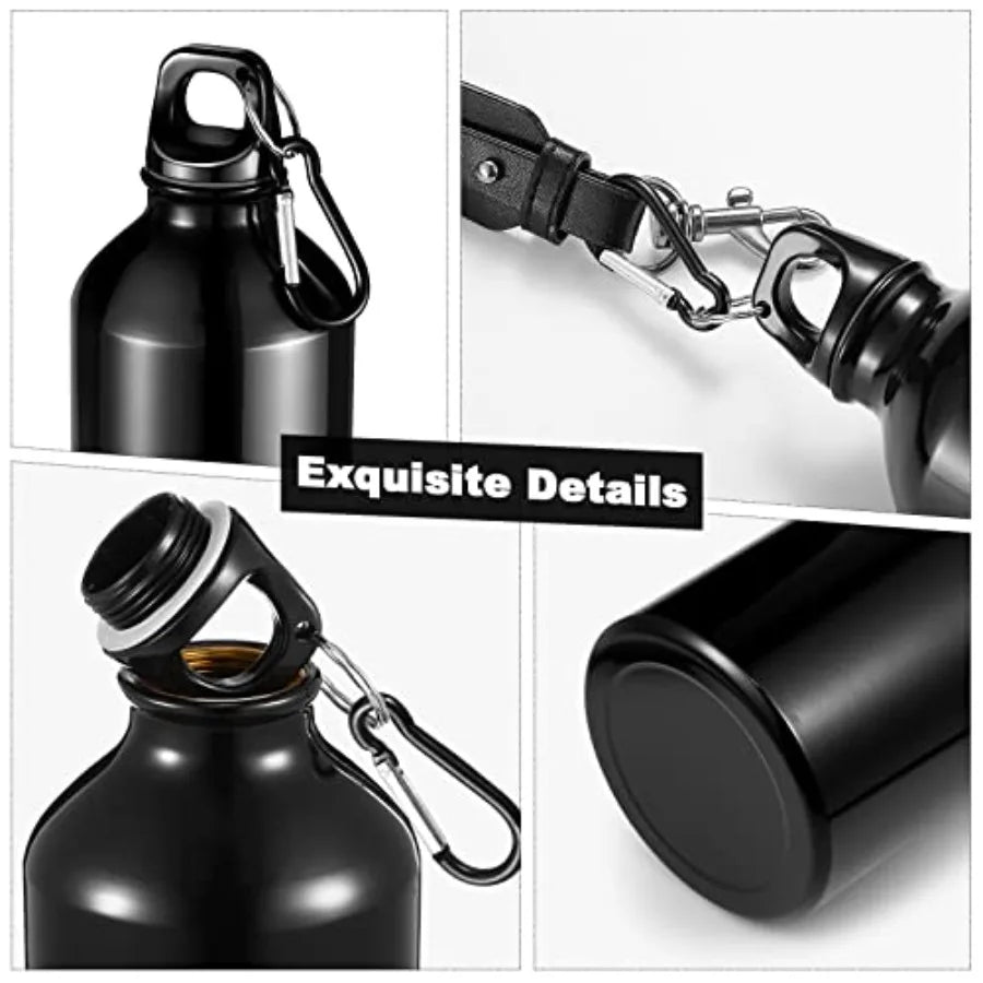 Aluminum Sport Water Bottles Buckle Twist Cap Leak Proof Reusable