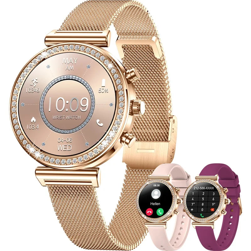 INNOFOVO Ladies Smartwatch With Calls And Message Push