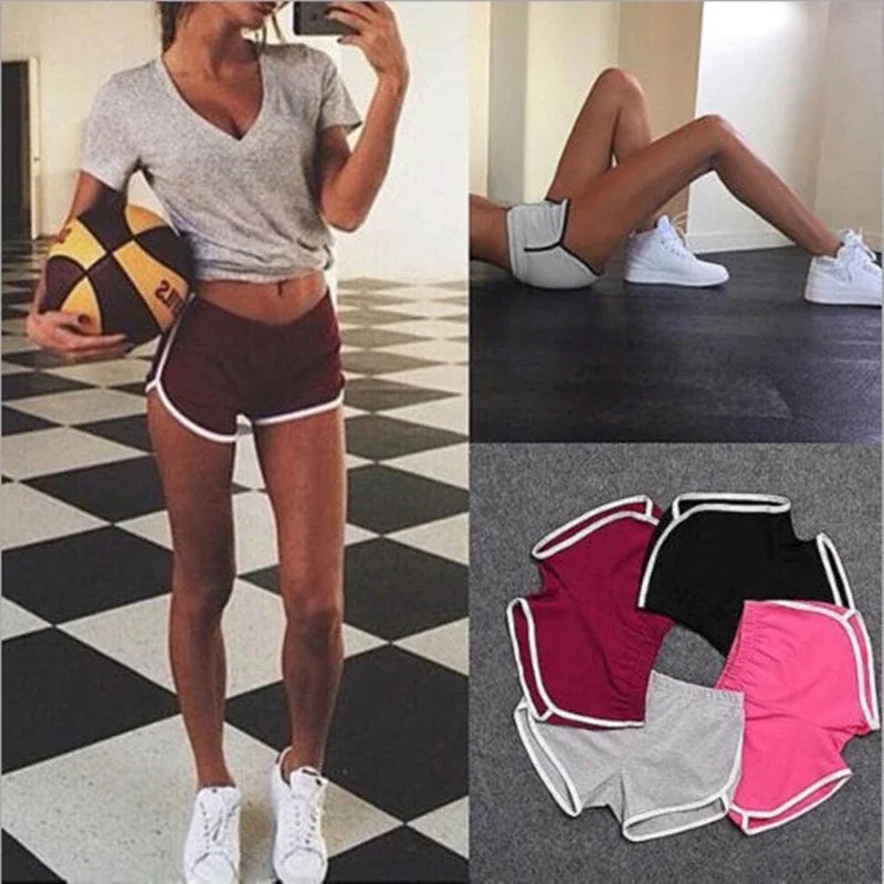 Women Summer Fitness Yoga Shorts for Gym and Running