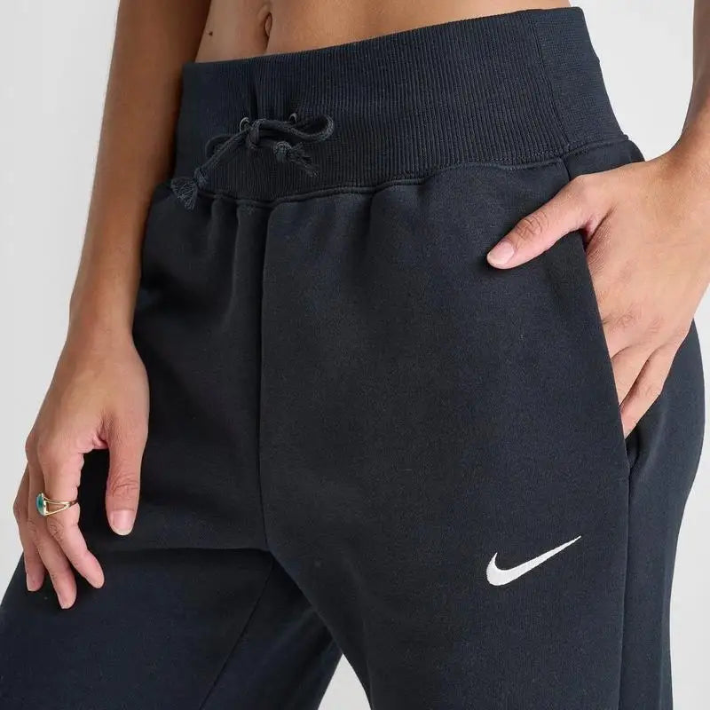 Nike Women's High-Waisted Wide-Leg Breathable Sweatpants for Yoga Fitness Outdoor Casual Sports Wear