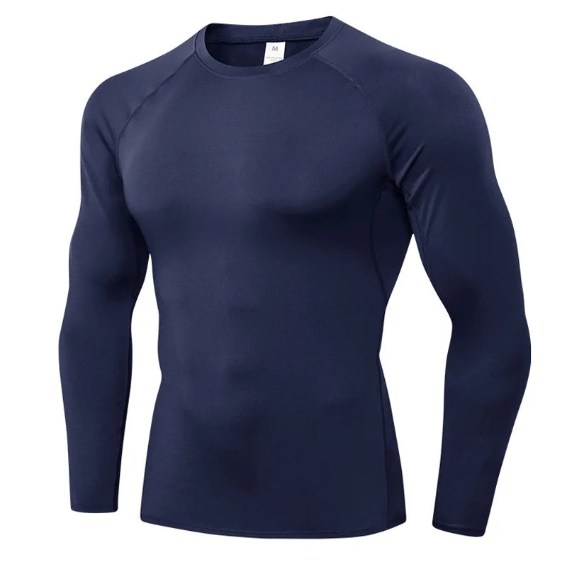 Breathable Polyester Long Sleeve Compression Shirt For Workout