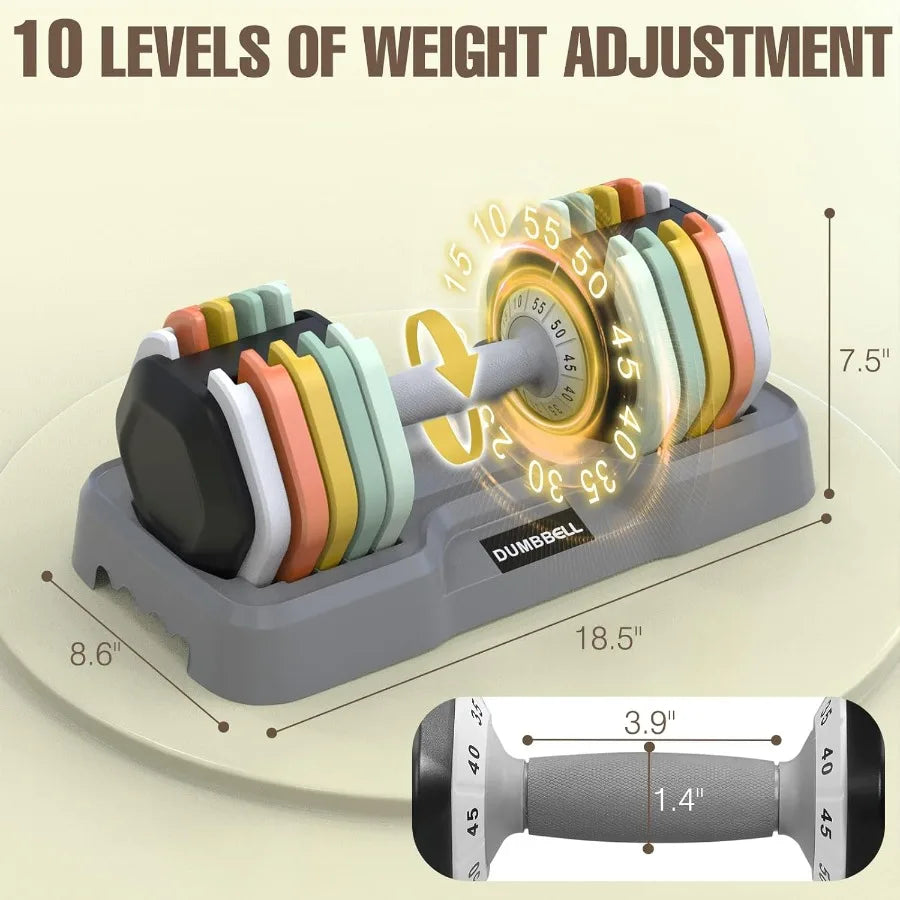Adjustable Dumbbell Set For Home Strength And Fitness Training