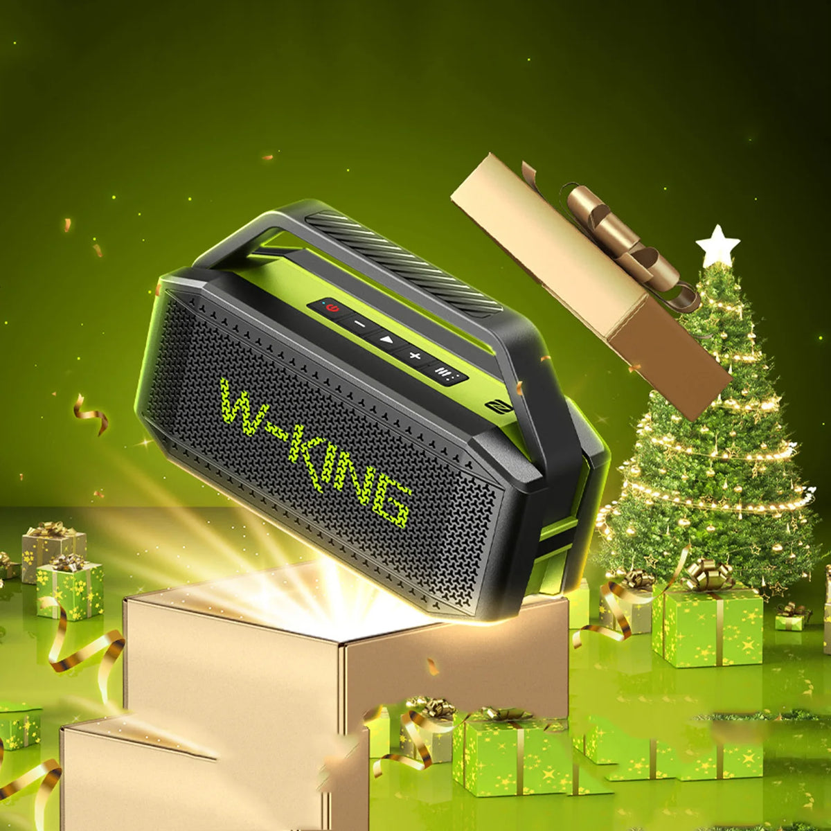W-King D9-1 100W Bluetooth Speaker With Deep Bass Waterproof Rating