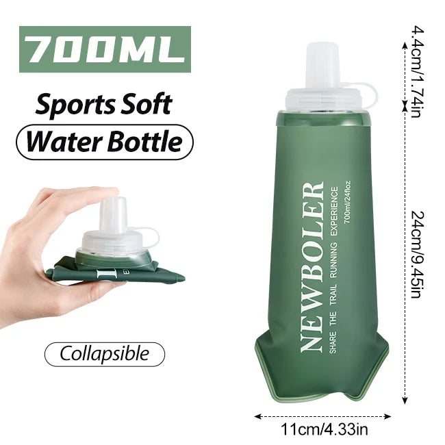 Sports Water Bottles BPA-Free Collapsible Soft Flask Running Camping Hiking Hydro Flask Soft Water Bottle for Hydration