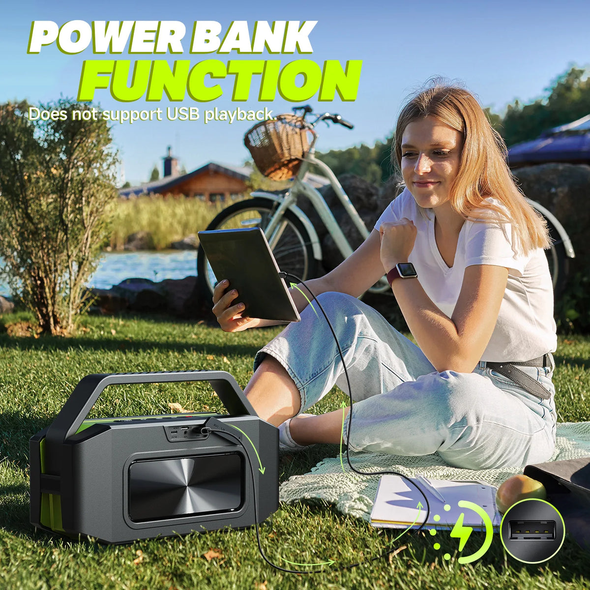 W-King D9-1 100W Bluetooth Speaker With Deep Bass Waterproof Rating
