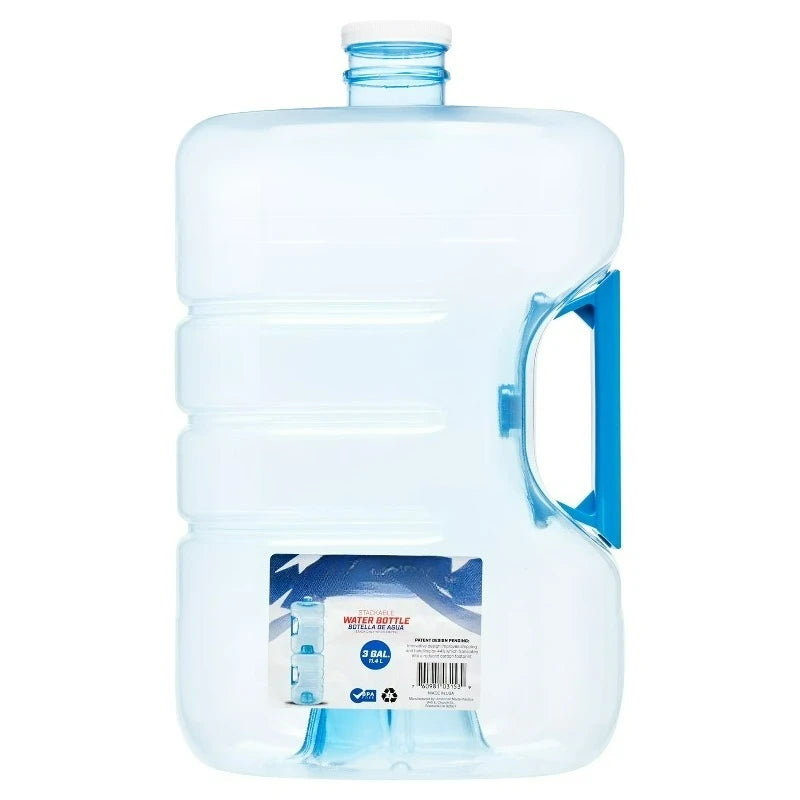 (2 pack)  Stackable & Refillable Water Gallon (3gal)