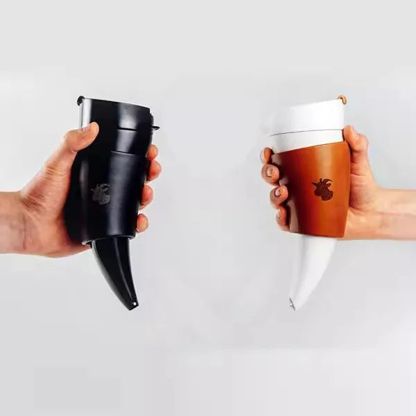 Goat Horn Design Stainless Steel Insulated Travel Water Bottle
