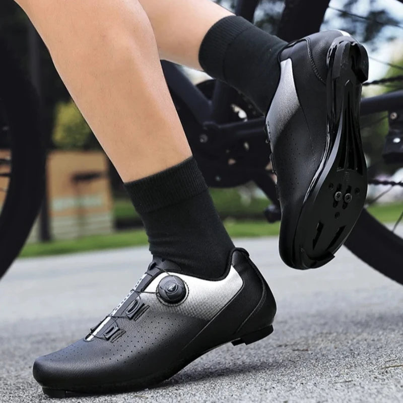 Road Cycling Shoes Flats Cleats Shoes Speed Cycling Sneaker Man Bike Shoes Women Self-Locking Non-slip Mountain Bicycle Shoe Spd
