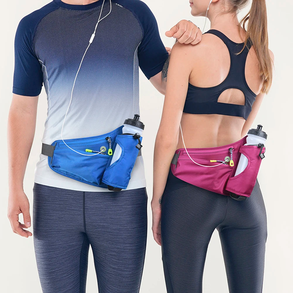 MOJOYCE Hydration Belt Pack Reflective Running Waist Bag Large Capacity