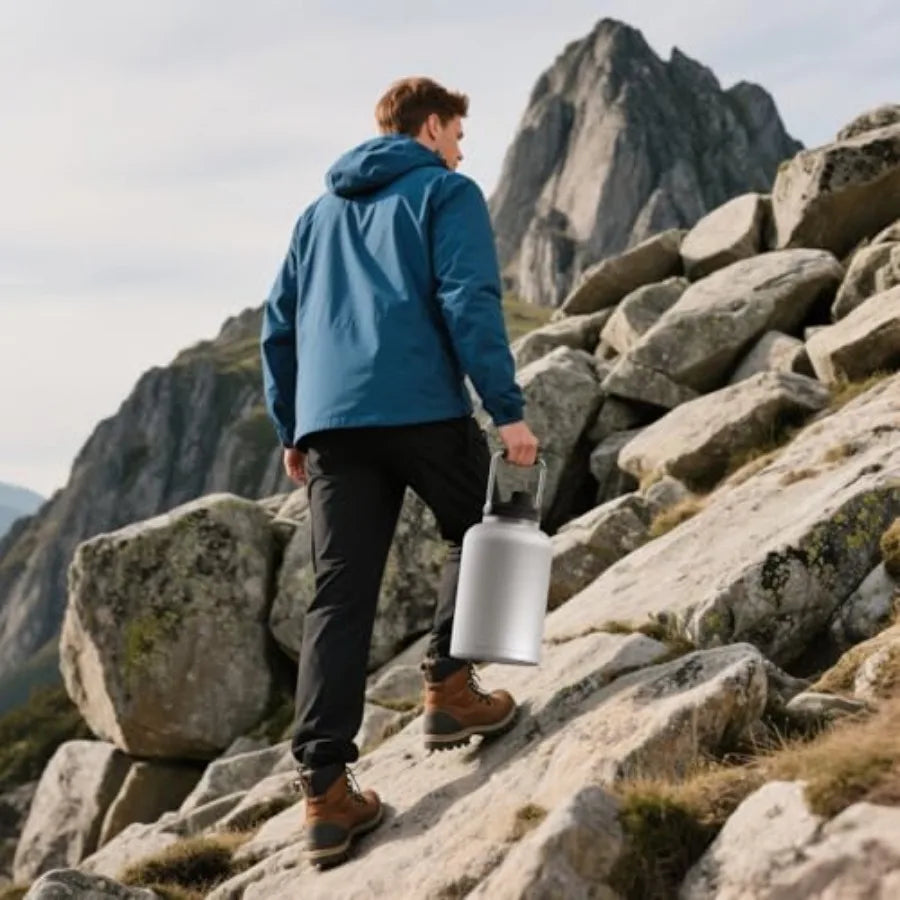 Double Wall Vacuum Insulated Sports Water Bottle Keeps Cold for 48 Hours