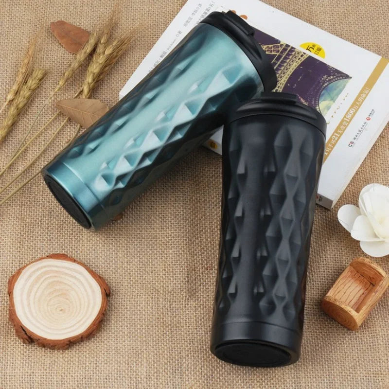 Stainless Steel Insulated Travel Mug For Coffee Tea And Water