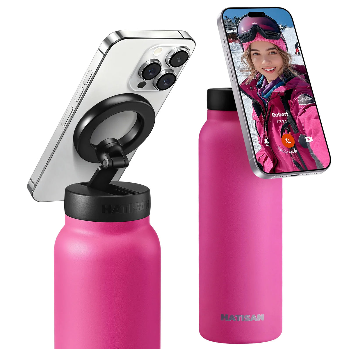 HATISAN Stainless Steel Insulated Vacuum Flask for Coffee and Water