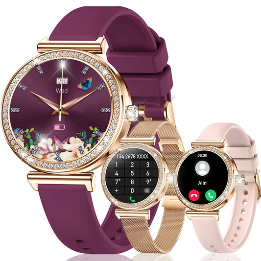 INNOFOVO Women Smartwatch Touchscreen With Bluetooth Five Point Oh